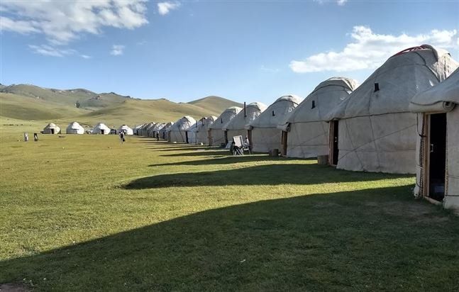 Son-Kul Yurt Camp beside Son-Kul Lake